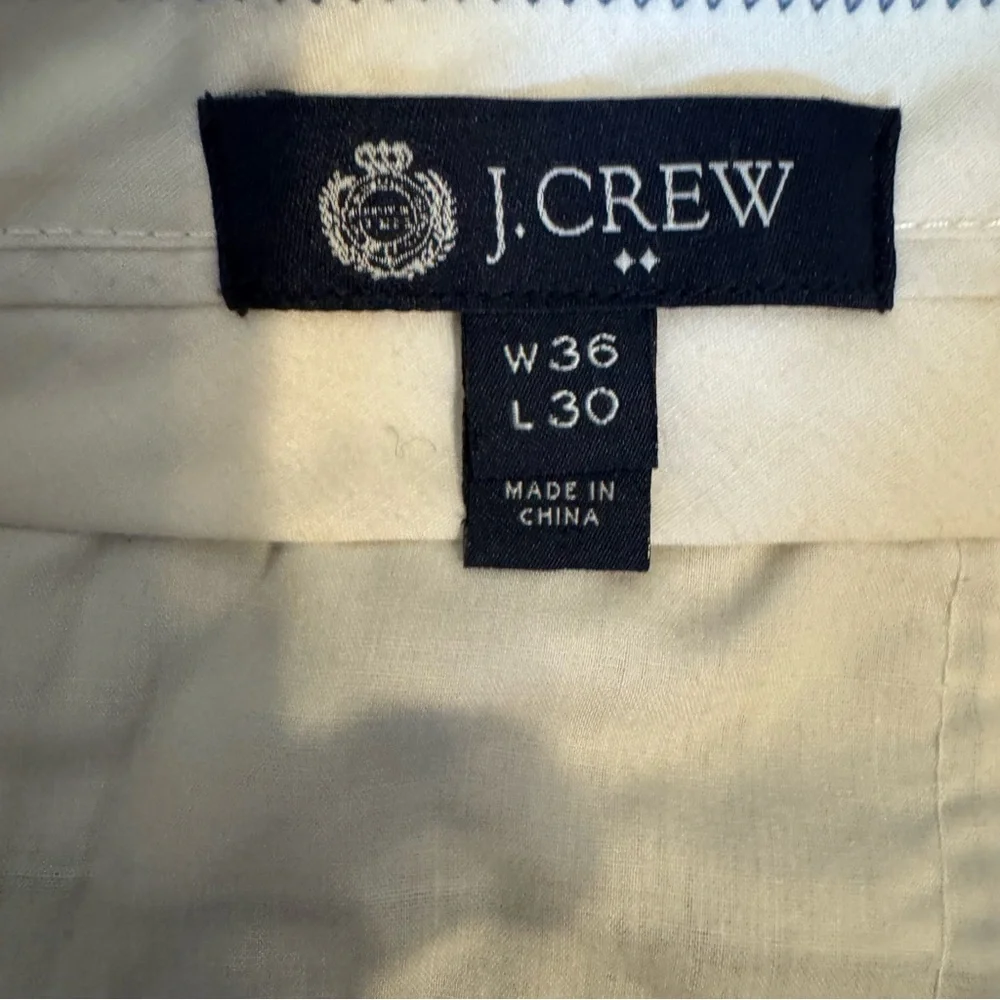 J. Crew Men's Dress Pants Blue 100% Cotton Bedford Khakis Suit 36x30